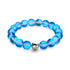Saphir | Silber | Meerjungfrau Glas Statement Armband